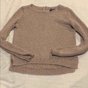Light pink light weight sweater